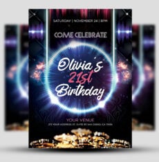21st Birthday Flyer 1
