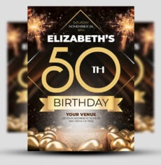 50th Birthday Flyer
