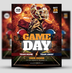 American Football Match Flyer 1