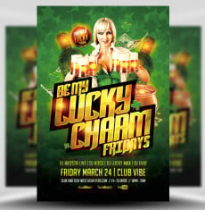Be My Lucky Charm St. Patrick’s Day Flyer