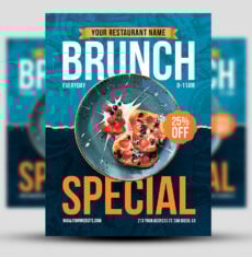 Brunch Special Restaurant Flyer 2