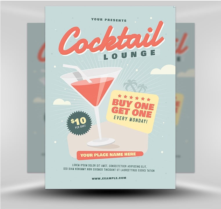 Cocktail Lounge Flyer