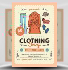 Community Clothing Swap Flyer