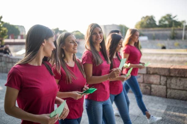 flyer distribution team