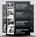 Indie Club Line Up Flyer
