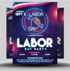 Labor Day Party Flyer 1