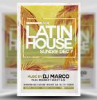 Latin House Flyer