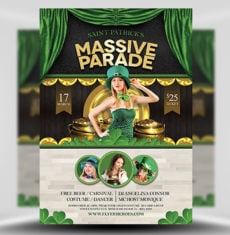 Saint Patrick’s Day Massive Parade Flyer