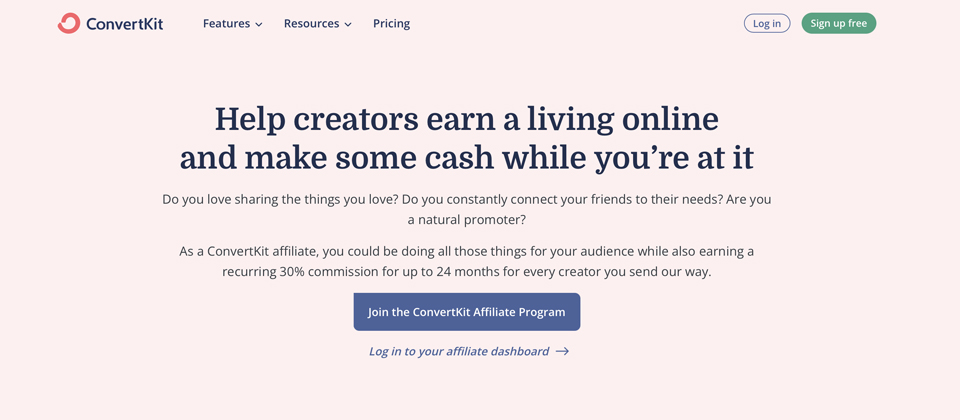 ConvertKit Affiliate Program