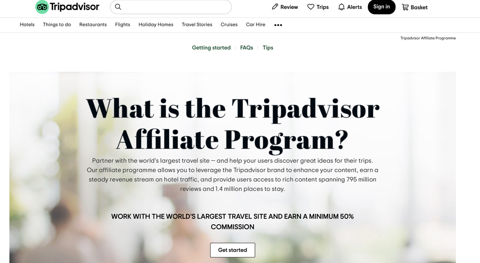 TripAdvisor Affiliate Program