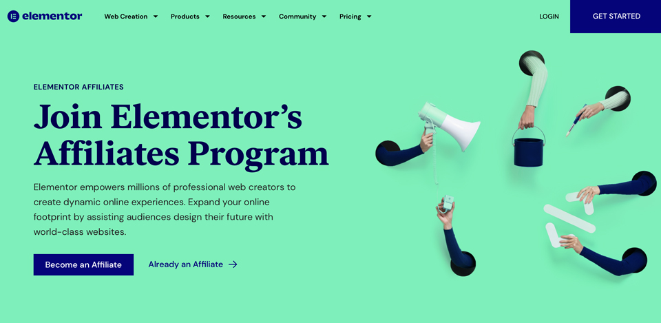 Elementor's Affiliates Program