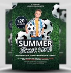 Free Summer / Soccer Camp Flyer