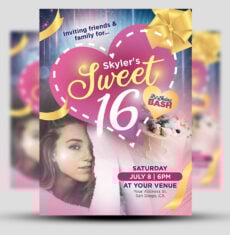 Sweet Sixteen Flyer