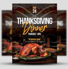 Thanksgiving Dinner Flyer 1