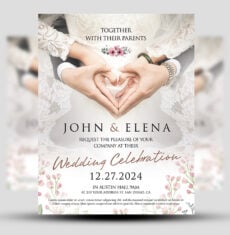 Wedding Invitation Flyer 3